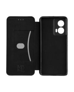 Чохол кейс Motorola Edge 50 Fusion Flip MakeFuture Чорний (Black)
