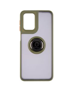 Чехол-накладка для Motorola G55 Mate Ring Зеленого цвета (Green)
