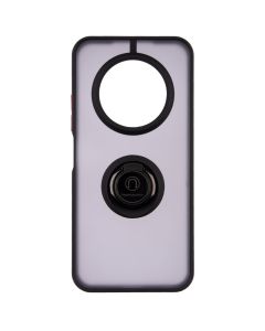 Чохол накладка для TECNO Spark 30C Mate Ring Чорна (Black-Red)