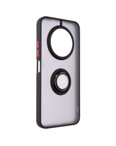 Чохол накладка для TECNO Spark 30C Mate Ring Чорна (Black-Red)