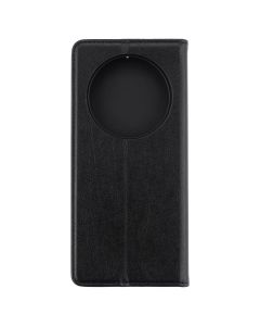 Чехол кейс для Xiaomi Redmi 14C/A4/Poco C75 кожаный складной Черный (Black)