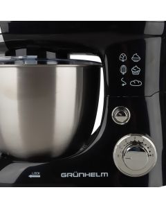 Кухонний комбайн Grunhelm GKM0016B Чорний (Black)