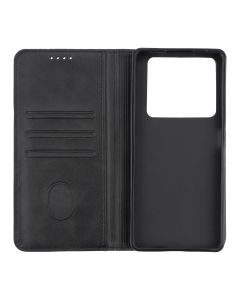 Чохол кейс для Infinix Note 40 DM Book Case Leather Чорний (Black)