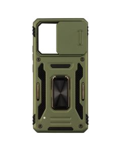 Чохол накладка для Xiaomi Redmi Note 13 Pro Camshield Army Ring Зелена (Army Green)