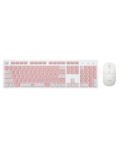 Беспроводная клавиатура XO KB-05 + мышь Розовая (Pink)