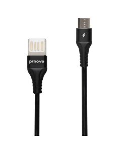 USB кабель Proove Double Way Weft Micro-USB 2.4A 1м Чорний (Black)