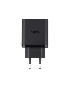 Зарядний пристрій Hoco N51 (1 USB + 2 USB-C) 65W Чорний (Black)