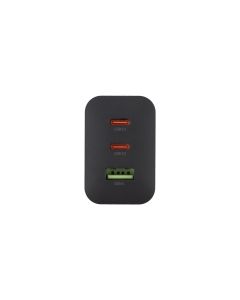 Зарядний пристрій Hoco N51 (1 USB + 2 USB-C) 65W Чорний (Black)