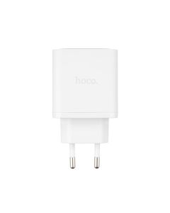 Зарядний пристрій Hoco N51 (1 USB + 2 USB-C) 65W Білий (White)