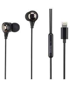 Навушники з мікрофоном Hoco M116 Lightning Чорні (Black)