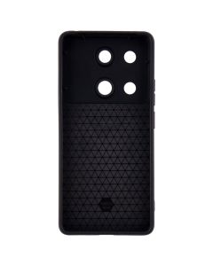 Чехол-накладка для Xiaomi Redmi Note 13 Pro/Poco M6 Pro Camshield Serge Ring Черный (Black)