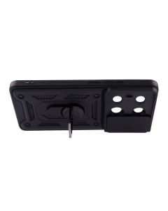 Чехол-накладка для Xiaomi Redmi Note 13 Pro/Poco M6 Pro Camshield Serge Ring Черный (Black)