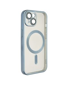 Чохол накладка для iPhone 15 WAVE Metal Matte Case with Magnetic Ring MagSafe Синя (Blue)