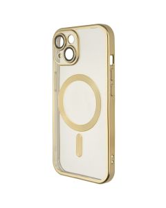 Чехол накладка для iPhone 15 WAVE Metal Matte Case с магнитным кольцом MagSafe Жёлтый