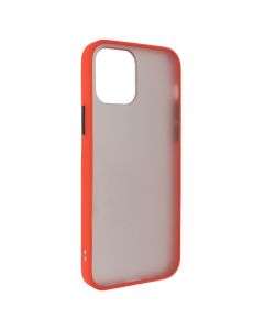 Чехол-накладка для iPhone 12/12 Pro Gingle Matte Case Красный (Красно-черный)