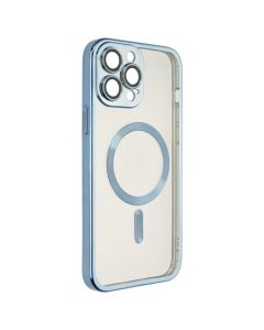 Чехол накладка для iPhone 13 Pro Max WAVE Metal Matte Case с магнитным кольцом MagSafe Синий (Sierra Blue)