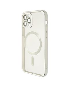 Чохол накладка для iPhone 12 Pro WAVE Metal Matte Case with Magnetic Ring MagSafe Сіра (Silver)
