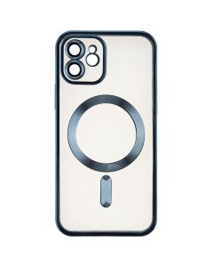 Чохол накладка для iPhone 12 WAVE Metal Matte Case with Magnetic Ring MagSafe Синя (Mignight Blue)