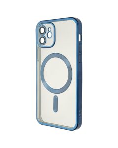 Чохол накладка для iPhone 12 WAVE Metal Matte Case with Magnetic Ring MagSafe Синя (Mignight Blue)