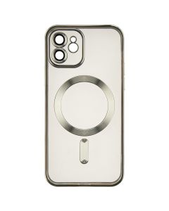 Чохол накладка для iPhone 12 WAVE Metal Matte Case with Magnetic Ring MagSafe Сіра (Silver)
