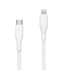 USB кабель Veron CL-X82 Silicone 27W Lightning 1м Чорний (Black)