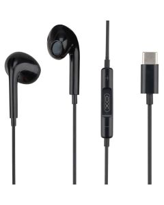 Навушники з мікрофоном XO EP74 Wired in-ear Type-C Чорні (Black)