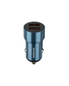 Автомобільний зарядний пристрій Borofone BZ19 2USB Синій (Blue)
