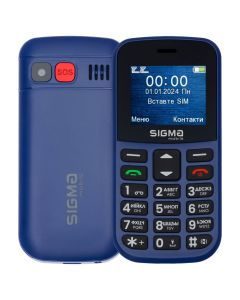 Мобільний телефон Sigma Comfort 50 CF115 EASY Синій (Blue)