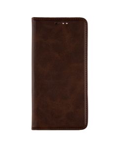 Чохол кейс для Tecno Spark Go 1/Pop 9/Go 2025 DM Book Case Leather Коричневий (Dark Brown)