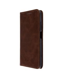 Чохол кейс для Tecno Spark Go 1/Pop 9/Go 2025 DM Book Case Leather Коричневий (Dark Brown)