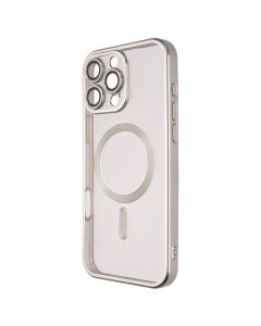 Чехол-накладка для iPhone 16 Pro Max WAVE Metal Matte Case с магнитным кольцом Серый (Белый титан)