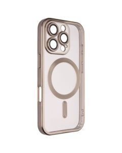 Чехол накладка для iPhone 16 Pro WAVE Metal Matte Case с магнитным кольцом Серый (Natural Titanium)