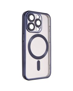 Чехол-накладка для iPhone 15 WAVE Metal Matte Case с магнитным кольцом MagSafe Синий (BlueTitanium)