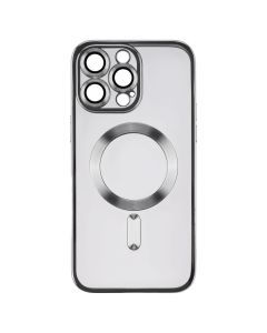 Чехол накладка для iPhone 14 Pro Max WAVE Metal Matte Case с магнитным кольцом MagSafe Серый (Silver)