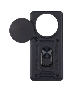 Чохол накладка для Xiaomi Redmi Note 14 Pro Camshield Serge Ring Чорна (Black)