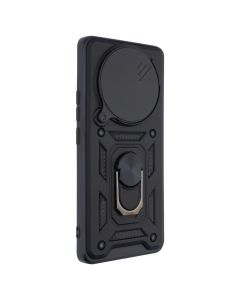 Чохол накладка для Xiaomi Redmi Note 14 Pro Camshield Serge Ring Чорна (Black)