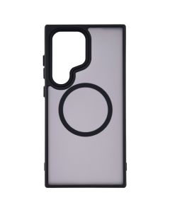 Чехол-накладка для Samsung S24 Ultra WAVE Matte Insane MagSafe Черный (Black)