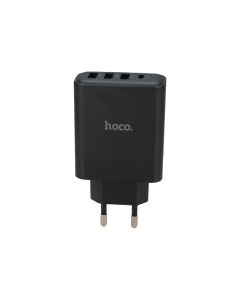 Зарядний пристрій Hoco C127A (1 USB-C + 3 USB) PD45W Чорний (Black)