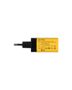 Зарядний пристрій Veron TC-45 GaN 45W (2 USB-C) Жовтий (Yellow)