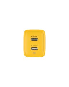 Зарядний пристрій Veron TC-35 GaN 40W (2 USB-C) Жовтий (Yellow)
