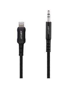 Кабель AUX Acefast C1-06 3.5 to Lightning 1.2м Чорний (Black)