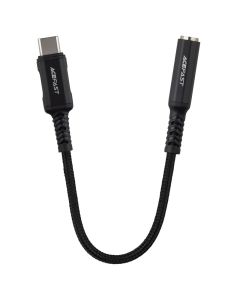 Перехідник Acefast C1-07 Type-C to 3.5mm 0.18м Чорний (Black)