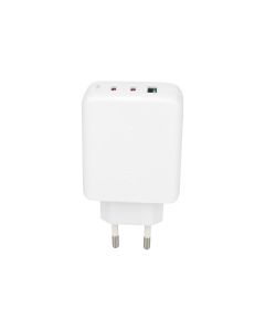 Зарядний пристрій Acefast A13 PD65W (2 USB-C + 1 USB) + кабель Type-C to Type-C Білий (White)