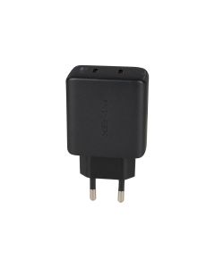 Зарядний пристрій Acefast A49 GaN (2 USB-C) PD 35W Чорний (Black)