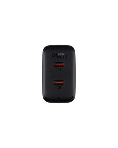 Зарядний пристрій Acefast A49 GaN (2 USB-C) PD 35W Чорний (Black)