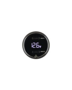 Автомобільний зарядний пристрій Acefast B10 2Type-C PD 60W LED Чорний (Black)