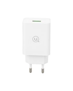 Зарядное устройство Usams CC083 (USB) QC3.0 18A + кабель Micro-USB Белый (White)