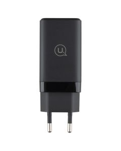 Зарядний пристрій Usams US-CC180 (2 USB-C + 1 USB) QC&PD3.0 65W Чорний (Black)