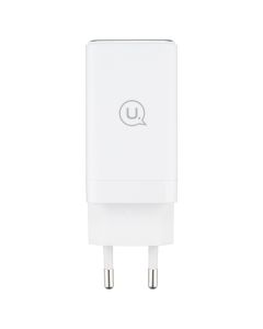 Зарядний пристрій Usams US-CC180 (2 USB-C + 1 USB) QC&PD3.0 65W Білий (White)