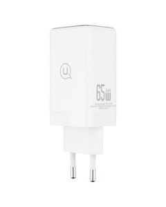 Зарядний пристрій Usams US-CC180 (2 USB-C + 1 USB) QC&PD3.0 65W Білий (White)
